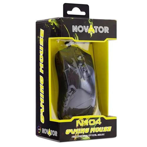 Novator N104 Mouse Kablolu Oyun Usb Ledli 2000 Dpı