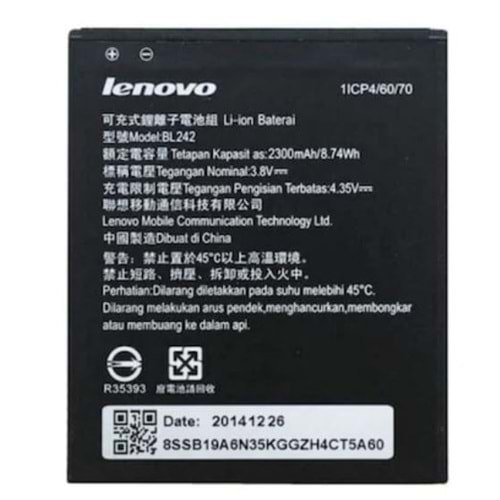 Lenovo K5 Plus A2020 A Kalite Batarya Bl242