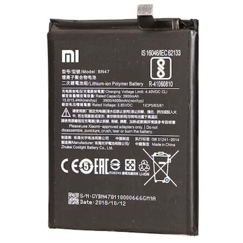 Xiaomi A2 Lite Orjinal Batarya Bn47