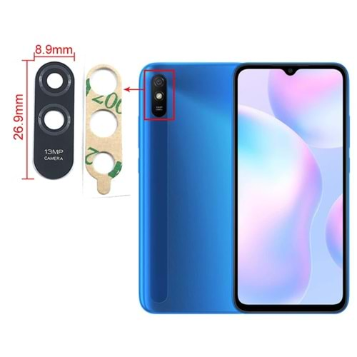 Xiaomi Redmi 9 - 9A Kamera Camı