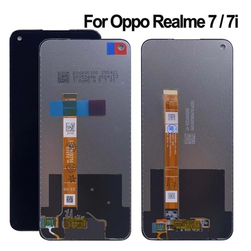 Oppo Realme 6 - 7 - 7İ - A52 Lcd Ekran Çitasız Siyah