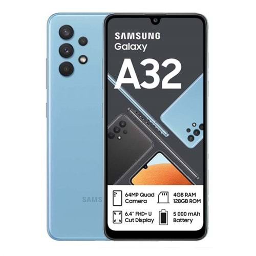 Samsung A325 A32 4G Kasa Arka Kapak Mavi