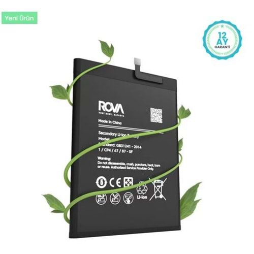 Rova Xiaomi Redmi Note 9 - Redmi 9 Batarya 5020 Mah. Bn54