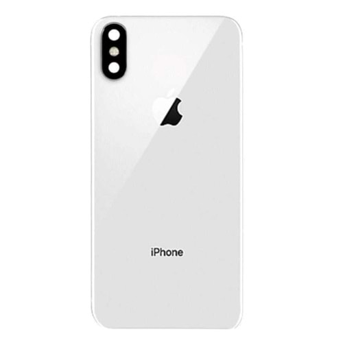 İphone Xs Arka Kapak Kamera Camlı Beyaz