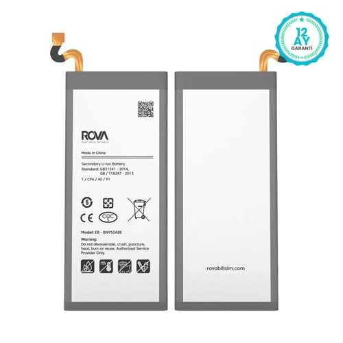 Rova Samsung N950 Note 8 Batarya Pil 3300mah