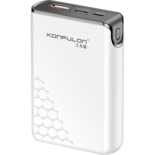 Konfulon A6Q 22.5W Usb 3.0 20W Type-C 10000 mAh PD Powerbank - Beyaz