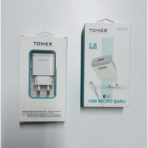 Tonex Tx-10 2.1A 10W Micro Şarj Cihazı