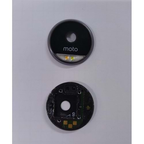 Motorola Moto Z Kamera Camı Çerveli Flash Set