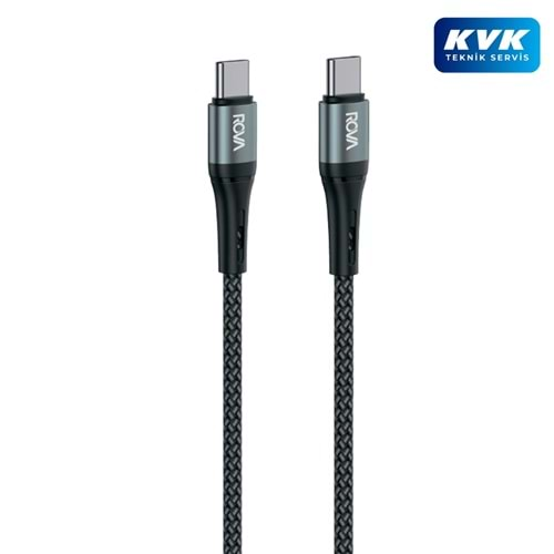 Rova KB215U Type-c to Type-c 2.4a Hızlı Şarj Kablosu 2metre