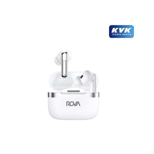 Rova RV-BKG510B Hybrid ANC+ ENC Beyaz Bluetooth Kulaklık BT5.4 - Beyaz