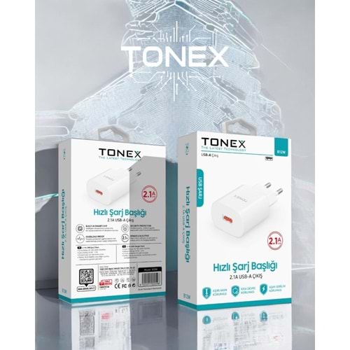 Tonex B12w Usb Şarj Başlığı 2.1A 12w