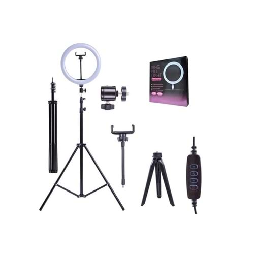 Poly Gold QX-260 Aylarnabilir Işıklı Tripodlu Selfie Işığı 26 Cm / 10''
