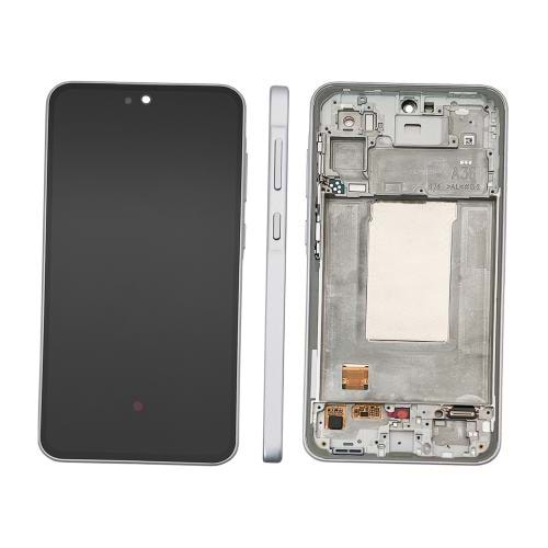 Samsung A366 A36 Lcd Ekran Kasalı - Silver