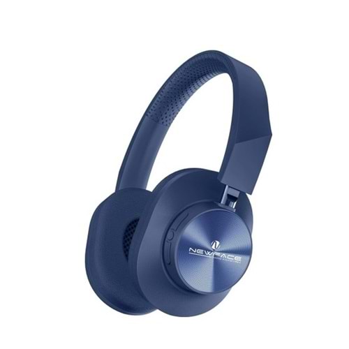 Newface LS-230 Kulak Üstü BT Kablosuz Kulaklık - Dark Blue