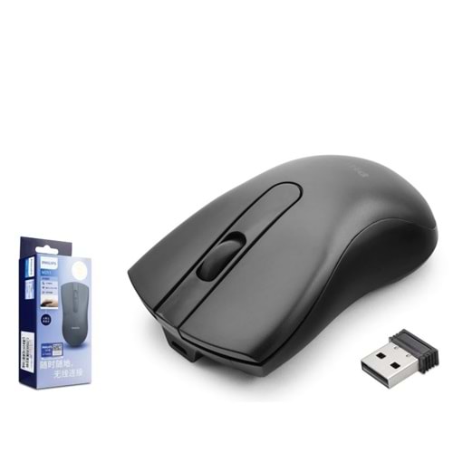 Philips SPK7211BSC Kablosuz ve Bluetooth Sessiz Şarjlı Optik Mouse - Siyah M211