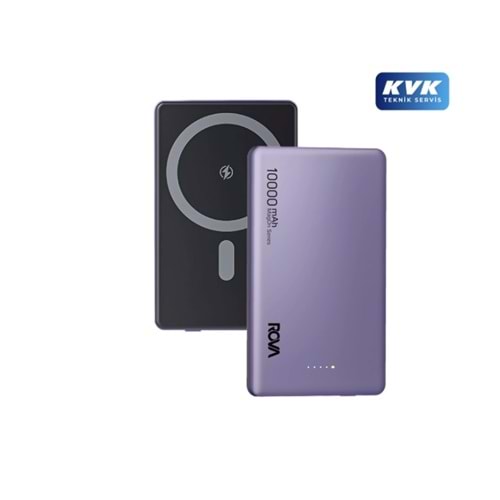 Rova PWS618 Ultra Slim 10.000mAh Magsafe 20w Hızlı Powerbank - Mor