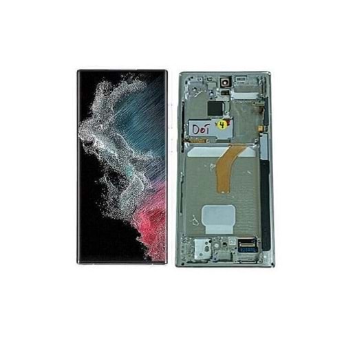 Samsung S22 Ultra Lcd Büyük İnç Kasalı Oled - Silver
