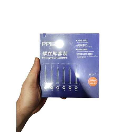 PPD Tornavida Seti Shell Max 6 Lı - Mavi