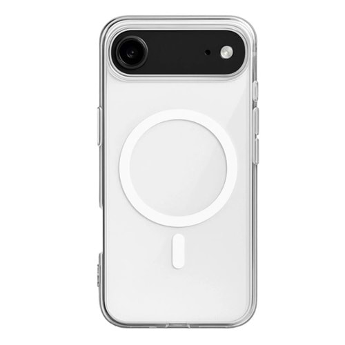 Newface iPhone 17 Air Kılıf Magneticsafe Şeffaf Silikon - Şeffaf
