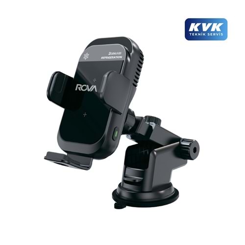 Rova WTM402 Araba İçi Manyetik Kablosuz 15w Hızlı Şarjlı Ve Soğutuculu Telefon Tutucu