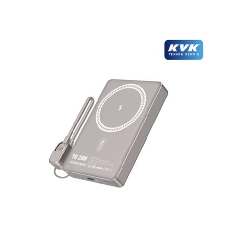 Rova RV-PWS630A 10.000mAh 20W Pd Hızlı Şarj Destekli Magsafe Kablosuz Powerbank - Gold