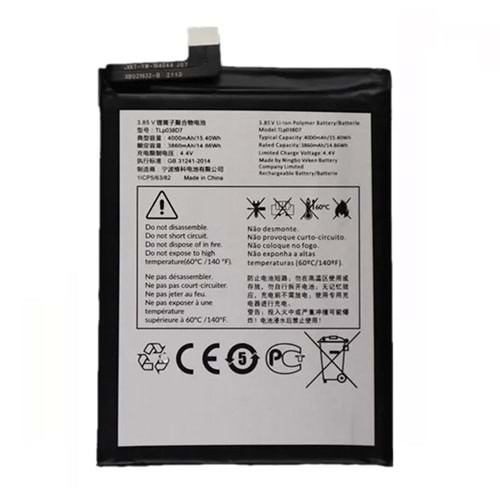 Red Power TCL 10SE - TCL 10L Batarya Pil TLP038D7