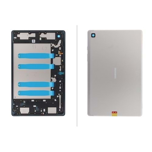 Samsung T500 Kasa Arka Kapak - Beyaz Silver