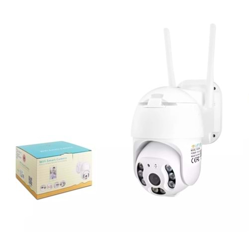 X5-Tech RX-88AI Wi-Fi Speed Dome IP Kamera 2 MP Pan Tilt 8 LED iCSee Beyaz