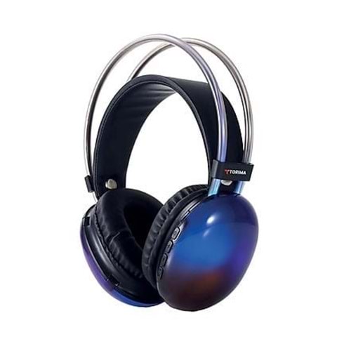 Torima HD-40 Bluetooth Kulaklık Kulak Üstü Rgb Işıklı Kablosuz Kulaklık - Siyah