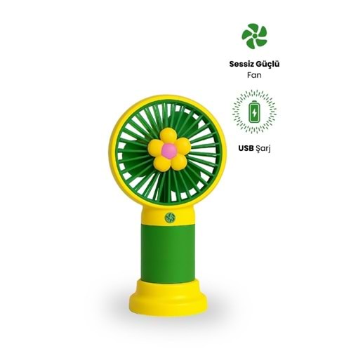 CRD MS-50 Mini Fan - Flower Sarı