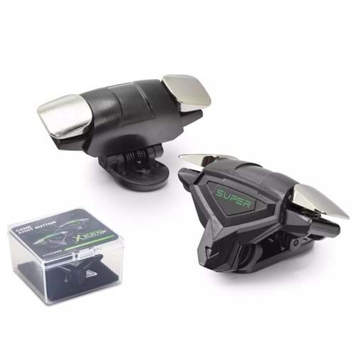 HADRON HDX3585 Profesyonel Mobil Oyun Tetiği L1 R1 Ateş Butonu PUBG CoD Uyumlu - Siyah