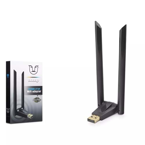 NODAR NONAP W136 USB WiFi Adaptör 300 Mbps Dahua DVR Destekli - Siyah