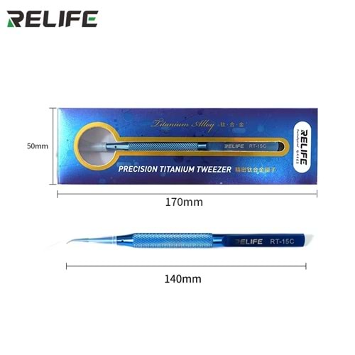 Relife RT-15c Titantum Alaşımlı Profosyonel Eğik Entegre Cımbızı