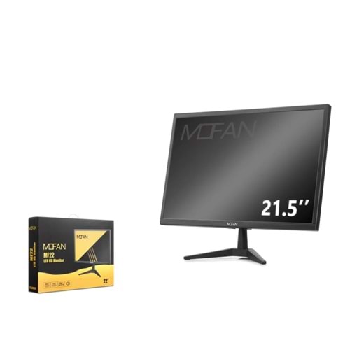 MOFAN MF 21.5 İnç LED HD MonitörHoparlörlü HDMI + VGA 75Hz 1680x1050 -Siyah