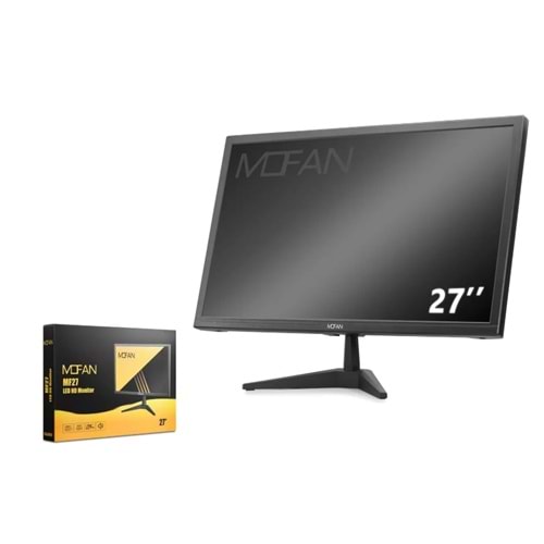 MOFAN MF 27 İnç LED HD Monitör Hoparlörlü HDMI + VGA 75Hz 1920x1080 - Siyah