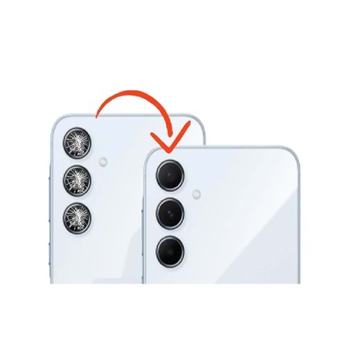Samsung A556 A55 Kamera Camı 3lü Set