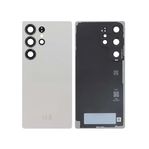 Samsung S25 Ultra Arka Kapak Kamera Camlı - Titanyum Gri