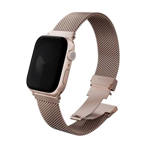 Uniq Apple Watch Ultra 41mm Dante Pro Çelik Örgü Kordon - Rose