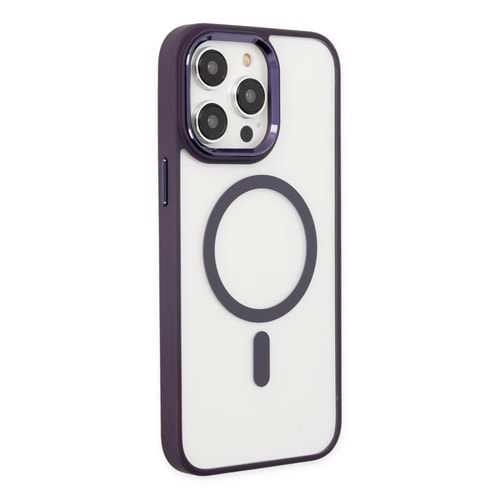 Newface Apple iPhone 15 Pro Kılıf Room Magneticsafe Silikon - Mavi