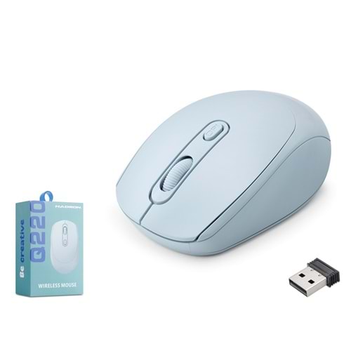 HADRON Q220B Kablosuz Mouse 1600 DPI Mavi