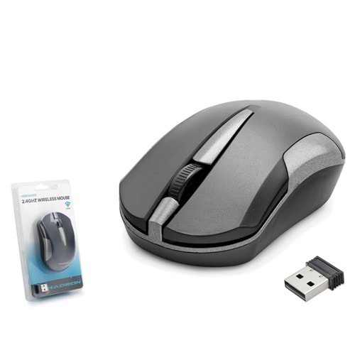 HADRON HDX3407G Kablosuz Mouse 2.4 GHz 1600 DPI Gri