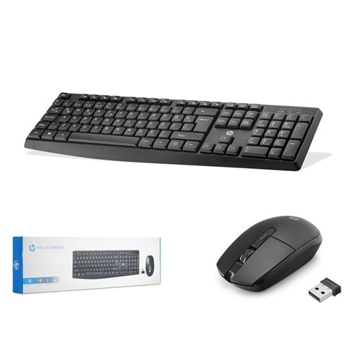 HP 6NY40PA CS10L Kablosuz Klavye Mouse Seti Siyah