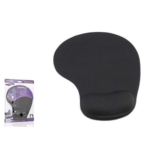 NODAR ND1501S Jel Bilek Destekli Mouse Pad 190mm x 230mm Siyah