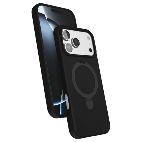 Newface Apple iPhone 17 Pro / 18 Pro Regal Magsafe Standlı Kapak - Siyah
