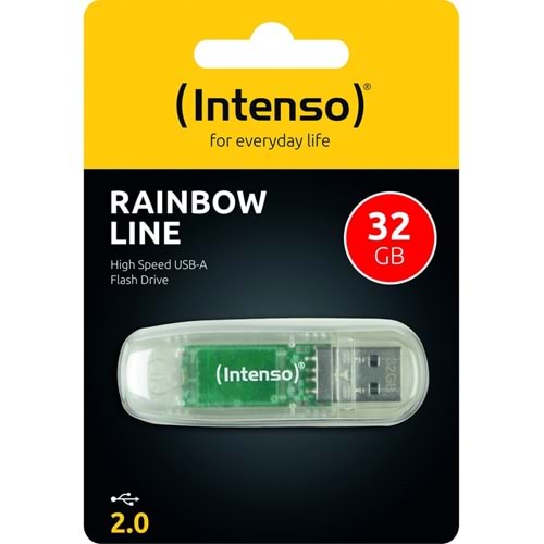 Intenso 32 GB Flash Bellek Usb2.0 Rainbow Line Intenso 3502480