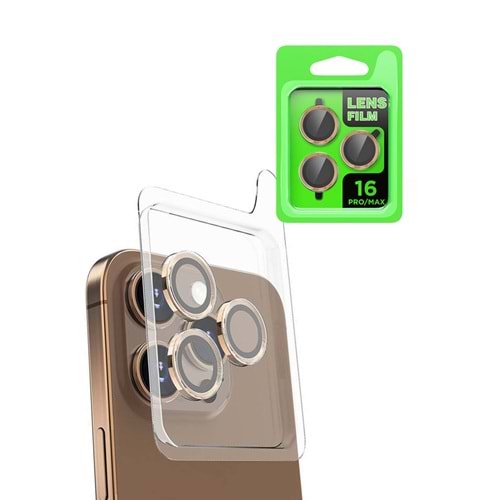Newface Apple iPhone 13 Pro Max Raze Metal Kamera Lens - Gri