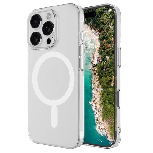 Newface Samsung S26 Kılıf Magneticsafe Şeffaf Silikon - Şeffaf