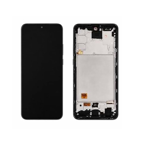 Samsung A725 A72 Lcd Ekran Kasalı TFT İncell - Siyah (Parmak İzi Okumaz)