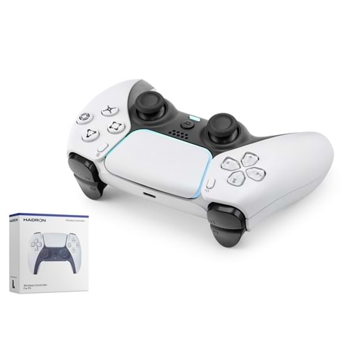 HADRON HD332W Kablosuz GamePad Oyun Kolu PS5 Uyumlu Dokunmatik Panelli - Beyaz