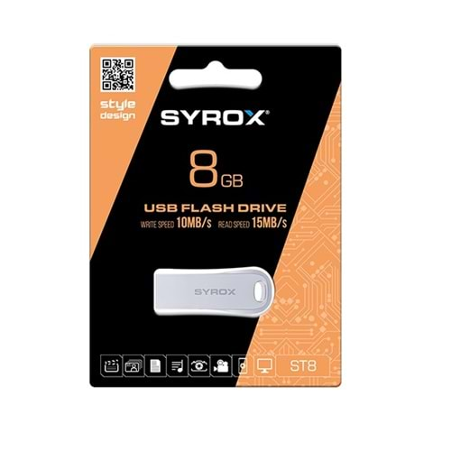 Syrox St8 Style 8 Gb Usb Flash Bellek